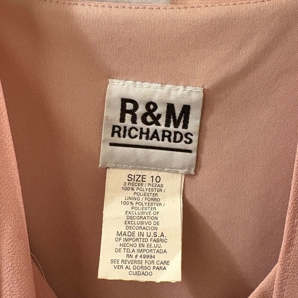 R&M Pink Beaded Layered Blouse - Picture 2 of 5